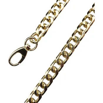 Příze Pro Háčkování Řetízek na kabelku s karabinou 120 cm, 12 mm zlatý