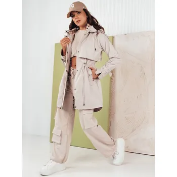 Dámská parka Dámská bunda parka MOZA TY4283 Barva: Světle Šedá, Velikost: XL