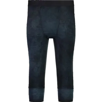 Pánské tričko merino spodky Mons Royale Cascade merino flex 200 3/4 legging black storm wash XL