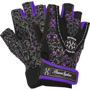 Fitness rukavice Power System Rukavice Gloves Classy - fialová, S