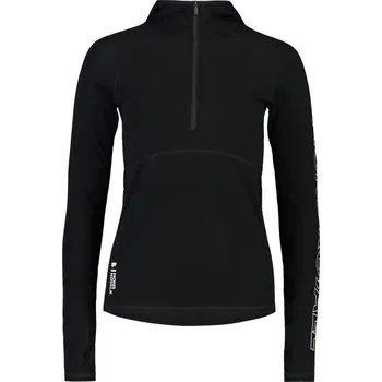 Pánské tričko dámské merino triko Mons Royale Bella Tech hood WMNS black L