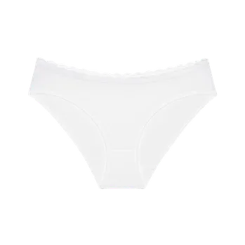Oblečení a móda Dámské kalhotky Feel Of Cotton Tai - WHITE - bílé 0003 - TRIUMPH WHITE 46