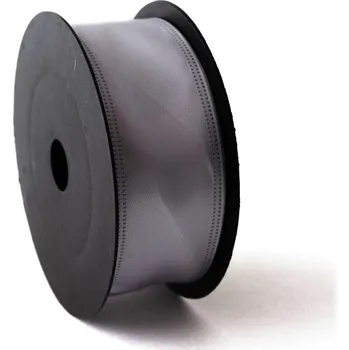 Stuha Saténová stuha 4 cm Šedá