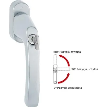 Příslušenství k oknu WINKHAUS LUX.099S/U26.T35.TBT Klika F1