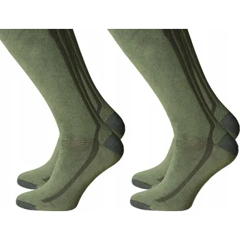 Dámské ponožky Podkolenky Dorex zelené khaki termoaktivní 42-44 2 páry