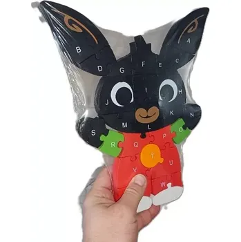 Puzzle Vzdělávací dřevěné Puzzle králíček Bing