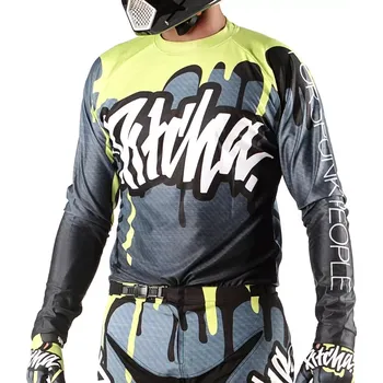 Moto dres dres Pitcha DRIPP 2025 grey/fluo yellow XL