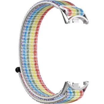 Příslušenství k chytrým hodinkám MůjMiBand.cz Nylonový náhradní náramek pro Xiaomi Smart Band 8, 9 a 10 Barva: duhová - edice pride