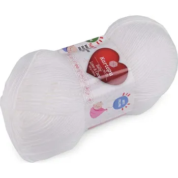 Galanterie Pletací příze Baby Love a Care 100 g - 14 (010) bílá