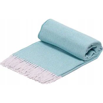 Prostěradlo Deka Rena Home bavlna 140 cm x 200 cm modrá