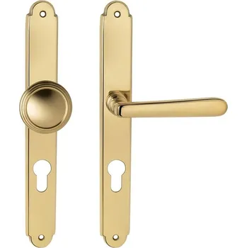 Dveřní kování Cobra dveřní kování ALT WIEN (mosaz) Provedení: K PZ RE (klika pravá/koule pro FAB), Rozteč: 72mm