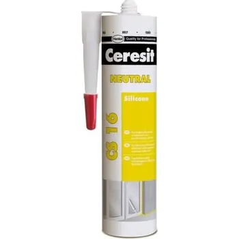 stavební silikon CERESIT CS16 NEUTRÁLNÍ SILIKON 300ML Šedý