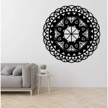 Obraz Dřevěný obraz mandala ŠTĚSTÍ - 30x30cm