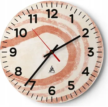 Hodiny Kuchyňské nástěnné hodiny 30x30 Boho Moderní Skleněné hodiny do obýváku Tiché