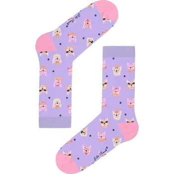 Pánské ponožky Dámské ponožky John Frank WJFLSFUN70 uni Purple