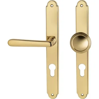 Dveřní kování Cobra dveřní kování ALT WIEN (mosaz) Provedení: K PZ LI (klika levá/koule pro FAB), Rozteč: 90mm