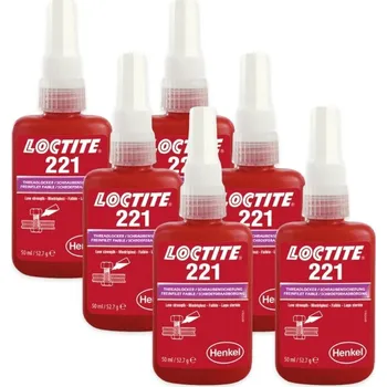 Stavební chemie Loctite 221 - 50 ml, nízkopevnostní 6 x Loctite 221 - 50 ml