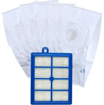Sáček do vysavače K&M EP-BAG MIC Sáčky + filtr HEPA omývatelný pro Electrolux / Philips 5+1ks
