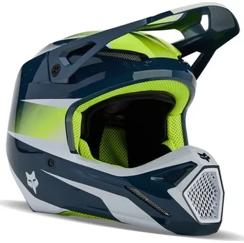 Helma na motorku dětská helma Fox Yth V1 Flora Dark Indigo YL