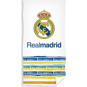 Osuška Osuška Real Madrid FC bavlněná 70 x 140 cm bílá
