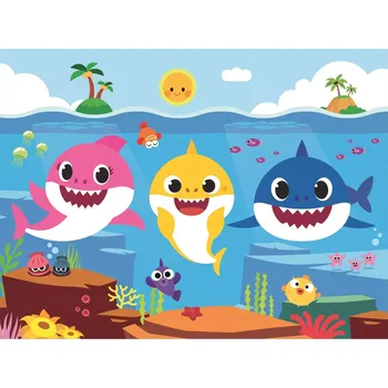 Puzzle TREFL Baby Shark: Podmořský svět žraloků 30 dílků