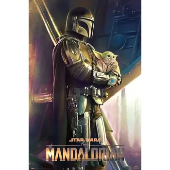 Obraz Plakát Star Wars The Mandalorian Clan Of Two bez rámu 61 x 91,5 cm
