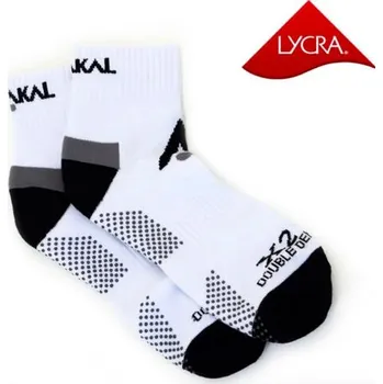 Dámské ponožky Ponožky Karakal Socks X2+ Men Ankle White/Black-41-47