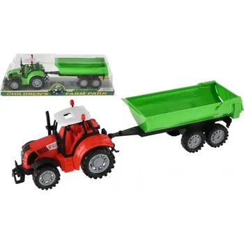 autíčko Teddies Traktor s vlekem a výklopkou plast 35 cm