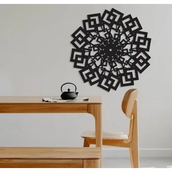 Obraz Dřevěná mandala obraz na zeď ČTVEREC - 30x30 cm