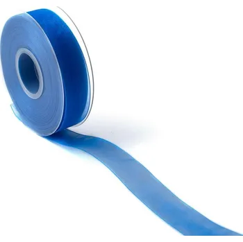 Stuha Organzová stuha 25 mm Modrá