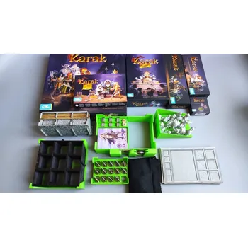 Příslušenství k deskovým hrám inserty.cz Insert: Karak + Regent + nový hrdinové + figurky + delux set (v3) (černý, 0057) Varianta: Bez mřížek