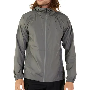 Cyklistická bunda Fox Base Over Windbreaker Jacket XXL pewter