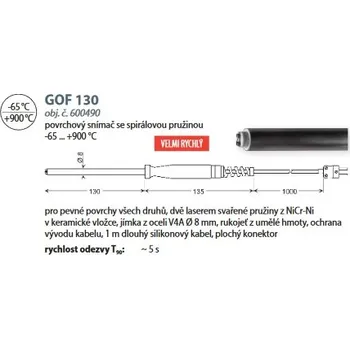 Greisinger GOF 130 Povrchový snímač pro pevné povrchy