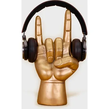 stojan na sluchátka (dekorace) SUCK UK - GOLD ROCK ON