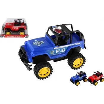 autíčko Teddies Auto policie terénní plast 22 cm na setrvačník