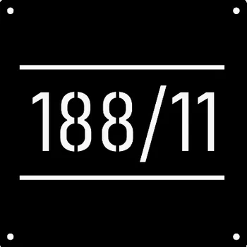 Domovní cedule Cedule číslo evidenční, 20x20cm s volbou vlastního textu