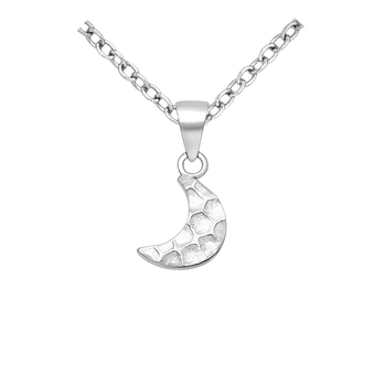 Přívěsek MOON hammered stříbrný tepaný přívěsek Měsíc AG 925 ≤ 0,7 g