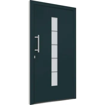 Vchodové dveře vidaXL 3056817 110/210/7 antracitové