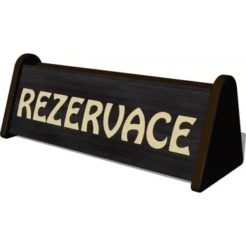Dárková visačka Pelisport Rezervace stojánek 3 černá