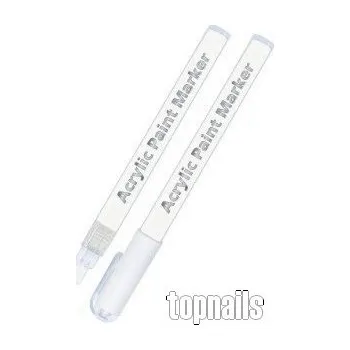 Topnails Zdobící akrylové pero 3ml Bílé