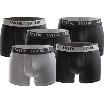 Boxerky Boxerky Tastiq Black-Gray 5-pack giftbox S