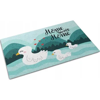 Rohožka Venkovní gumová rohožka před dveře Sweet Home Kaczuszki 150x100 cm