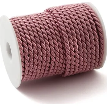 Příze Šňůra Twisted 6 mm Starorůžová