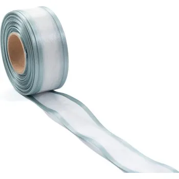 Stuha Monofilová stuha se saténovým okrajem 40 mm Šedá