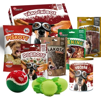Pamlsek pro psa Recenze AKINU Vánoční box pro malé a střední psy
