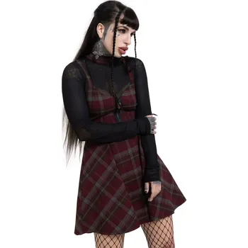 Dámské šaty šaty dámské KILLSTAR - Sable Riot - Red/Black - XXL