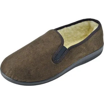 Pánské pantofle Rogallo 4320 009 pánská domácí obuv zateplená hnědá Barva: Hnědá, Velikost: 46