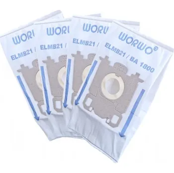 Sáček do vysavače Sáčky WORWO ELMB21 (typ s-bag NEW) mikrovlákno 4ks