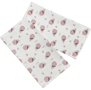 látková plena Dětské látkové pleny s potiskem 70x70 Ryba růžová (5ks)