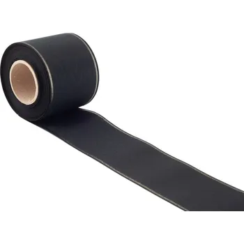 Stuha Věncová stuha 72 mm Černá